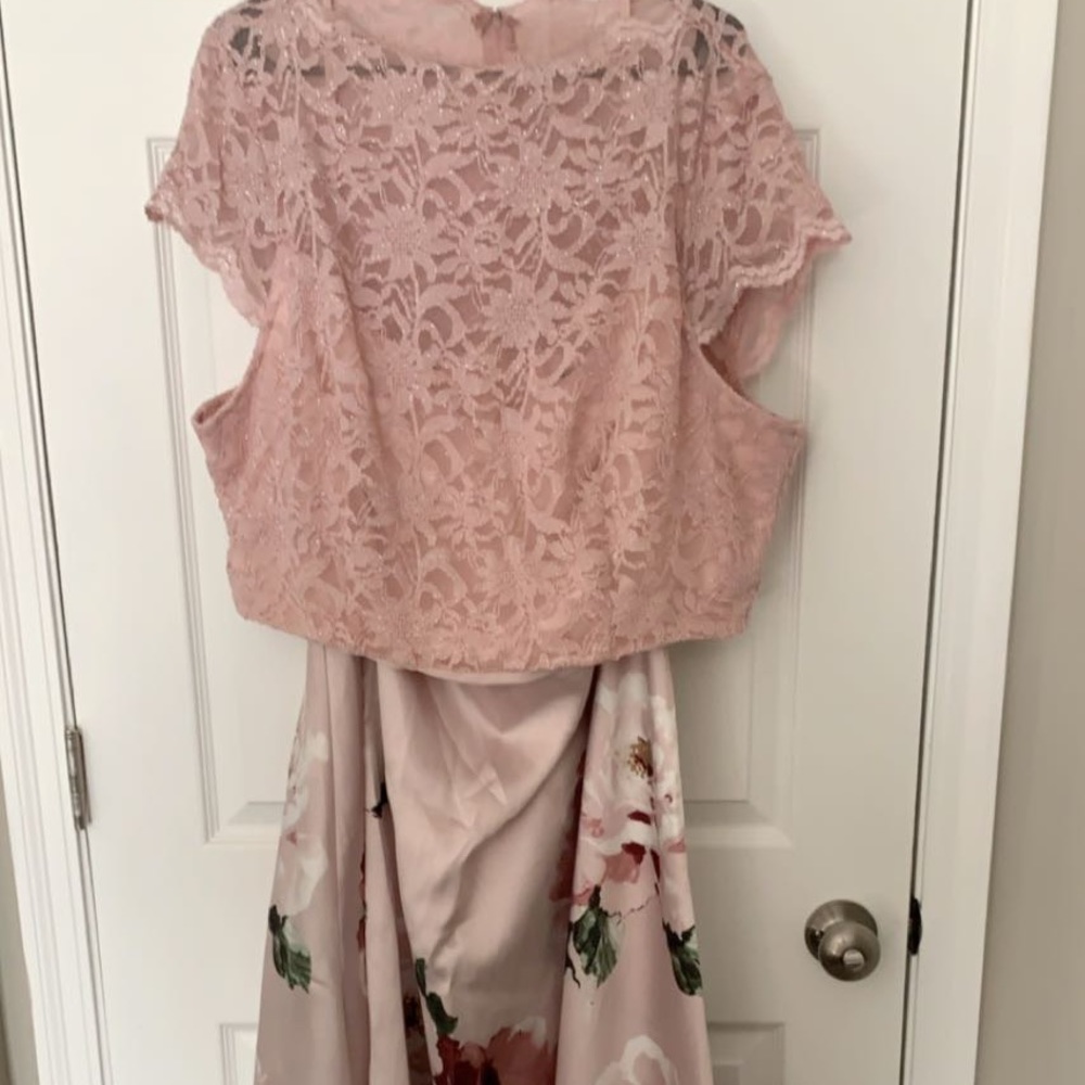 Two piece prom dress